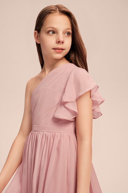 Robe Trapèze Rosée Flottante - gallery 2