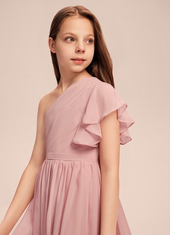Robe Trapèze Rosée Flottante - gallery 2