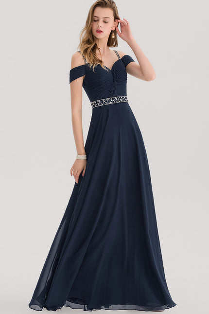 Robe Trapèze Bleu Marine Élégante
