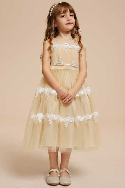 Robe Trapèze Rêve Doré Éthéré - gallery 9