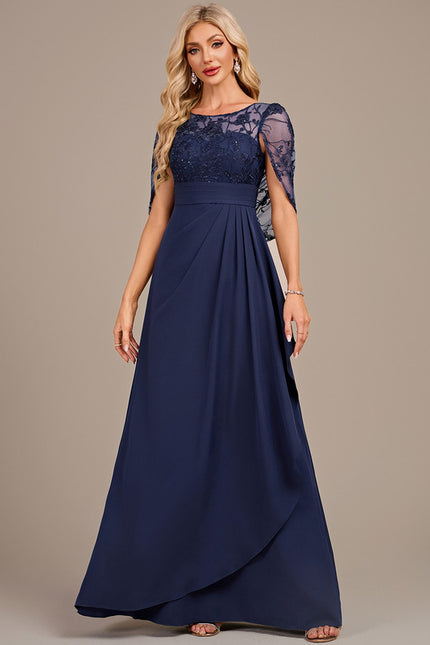 Robe Trapèze Élégance Marine Couture