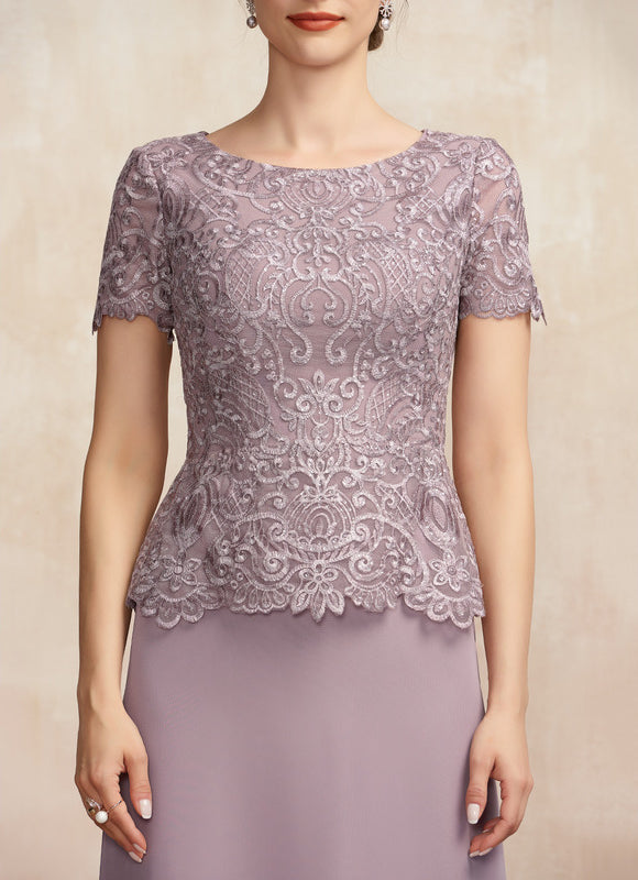 Robe Trapèze Élegante Lavande - gallery 6