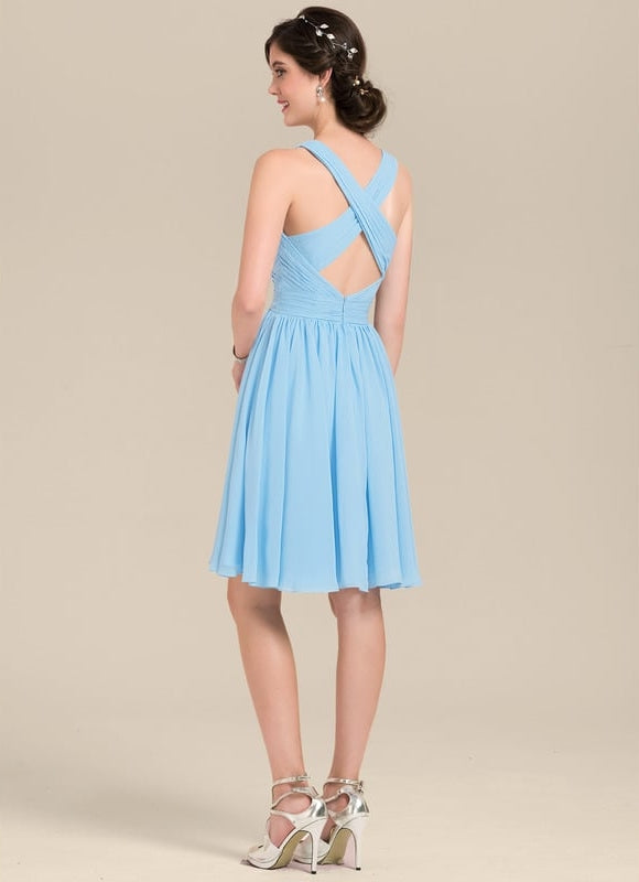 Robe Trapèze Vaporeuse Rubis - gallery 3