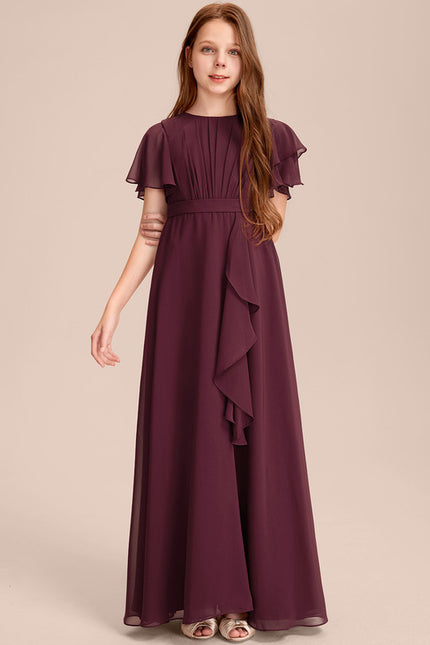 Robe Trapèze Bordeaux Flottante
