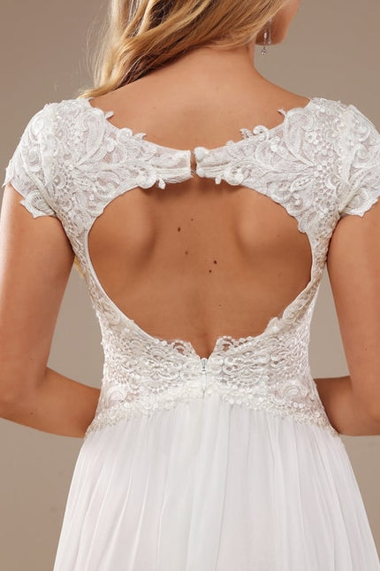 Robe Trapèze Éthérée Satinée - gallery 1