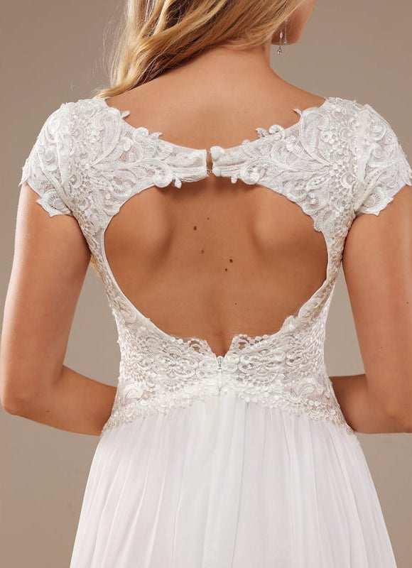 Robe Trapèze Éthérée Satinée - gallery 1
