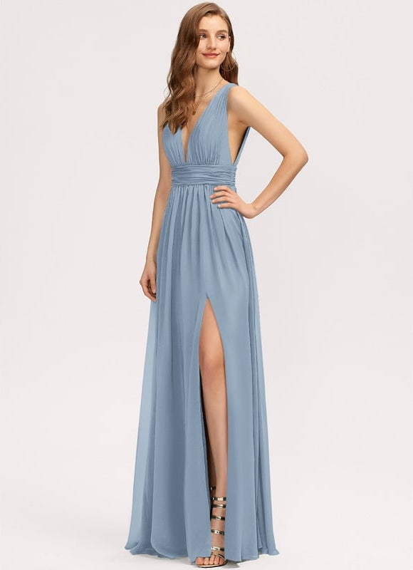 Robe Trapèze Élégante Mousseline - gallery 3