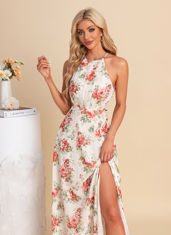 Robe Trapèze Fleurie Élégante - gallery 5
