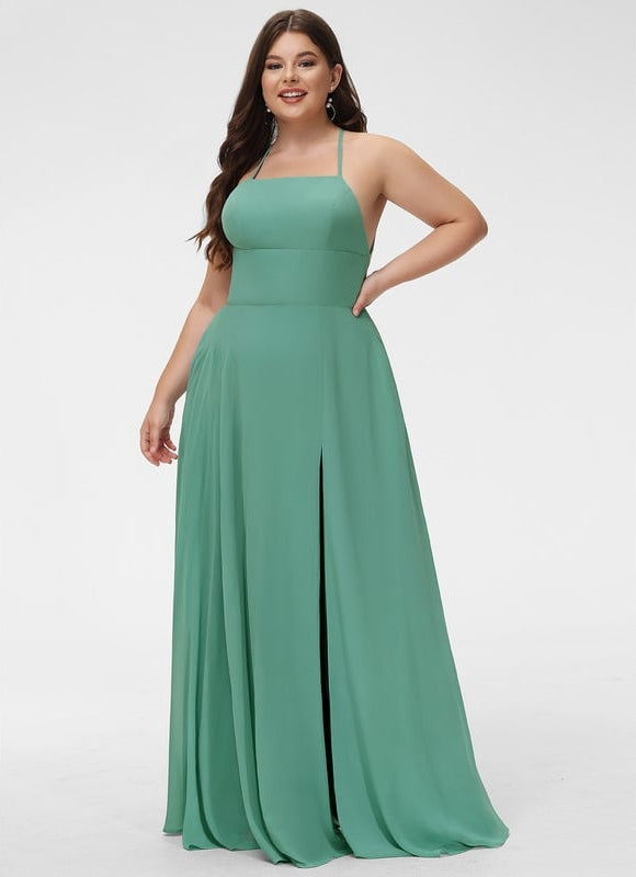 Robe Trapèze Bleu Marine Soirée - gallery 6