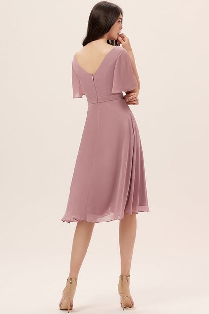 Robe Trapèze Drapé Élégant Chic - gallery 3