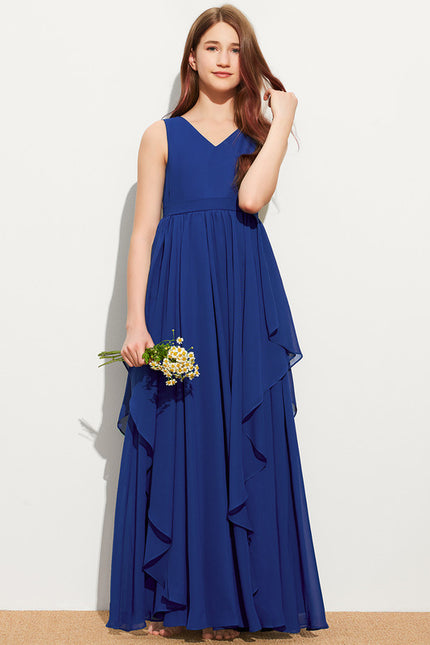 Robe Trapèze Bleu Céleste Aérien - gallery 1