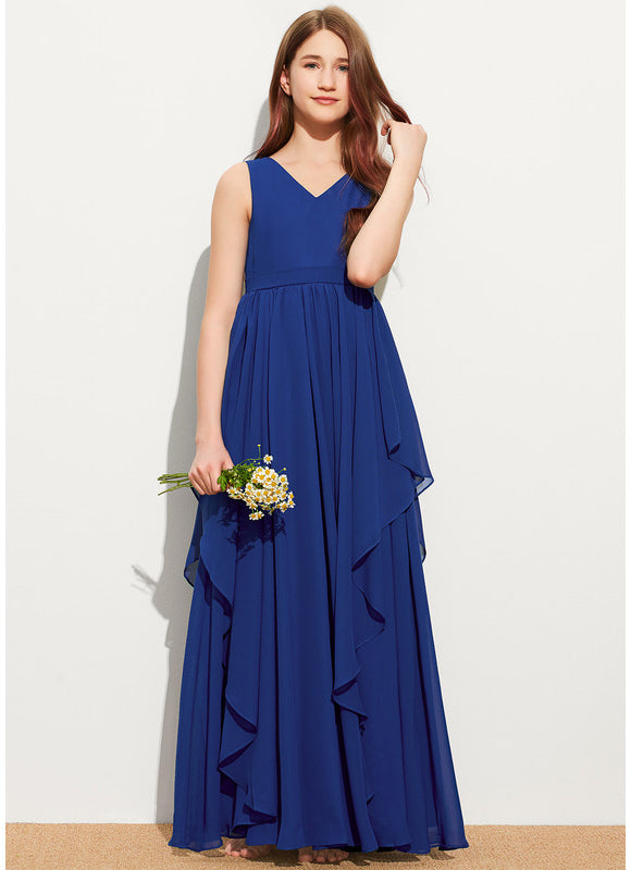Robe Trapèze Bleu Céleste Aérien - gallery 1