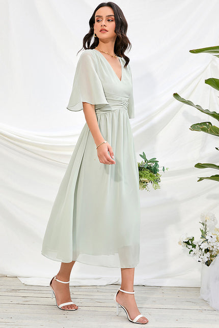 Robe Trapèze Chic Olivâtre - gallery 3
