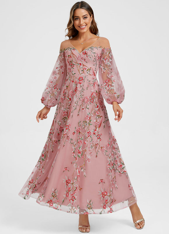 Robe Trapèze Éthérée Noire - gallery 8