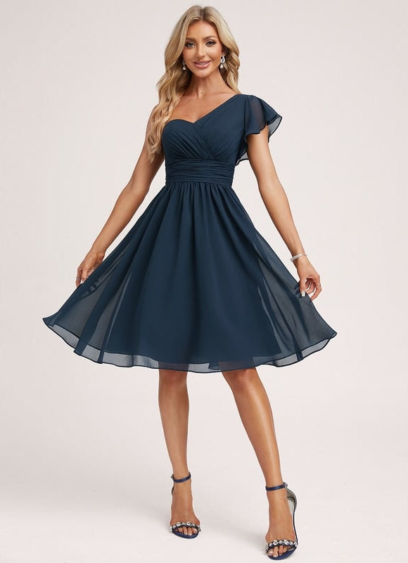 Robe Trapèze Chic Asymétrique - gallery 1
