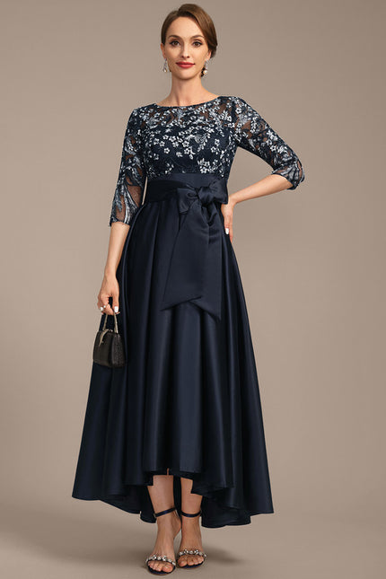 Robe Trapèze Satin Nuit - gallery 3
