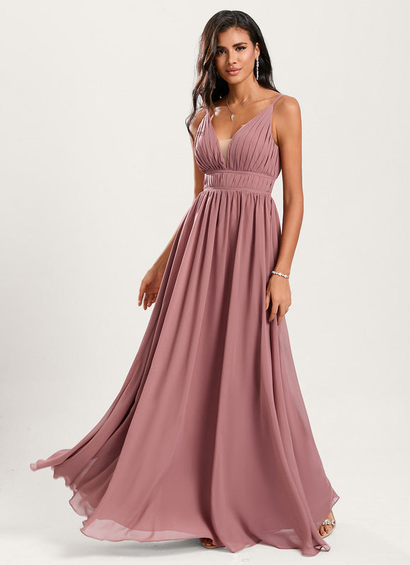 Robe Trapèze Mousseline Fendue