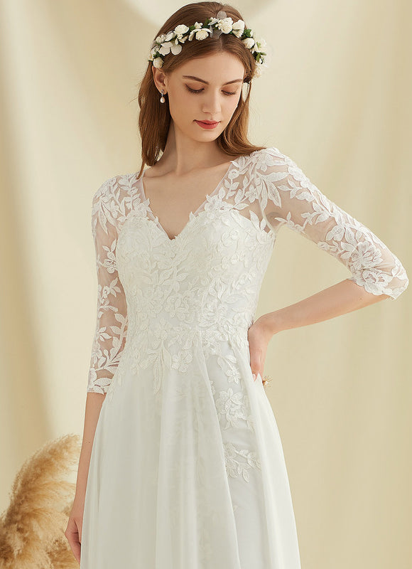Robe Trapèze Éblouissante Aérienne - gallery 4