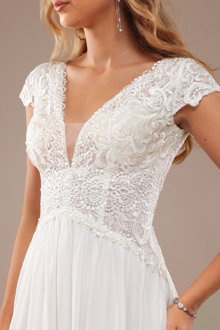Robe Trapèze Éthérée Satinée - gallery 2