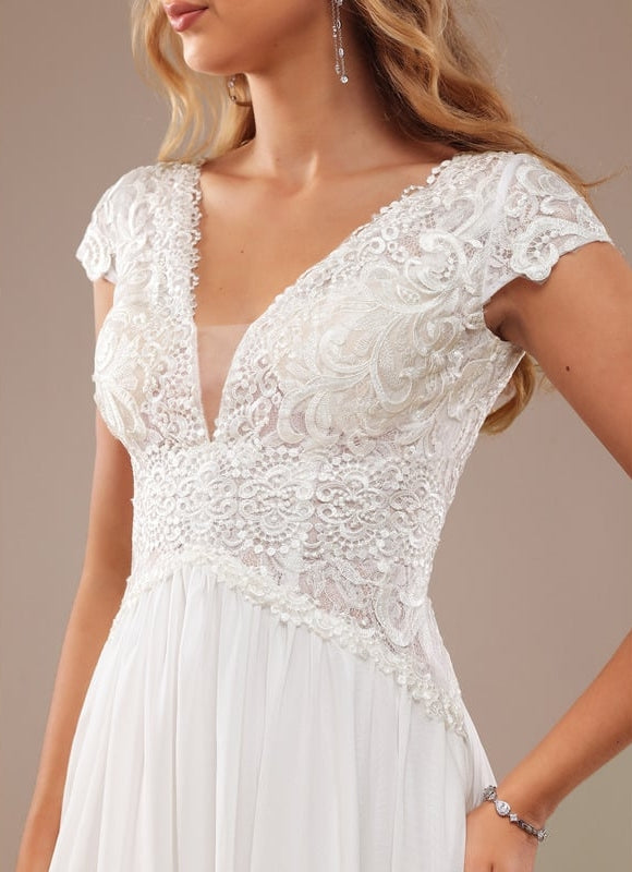 Robe Trapèze Éthérée Satinée - gallery 2