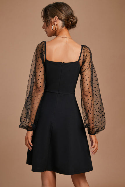 Robe Trapèze Couture Transparente - gallery 5