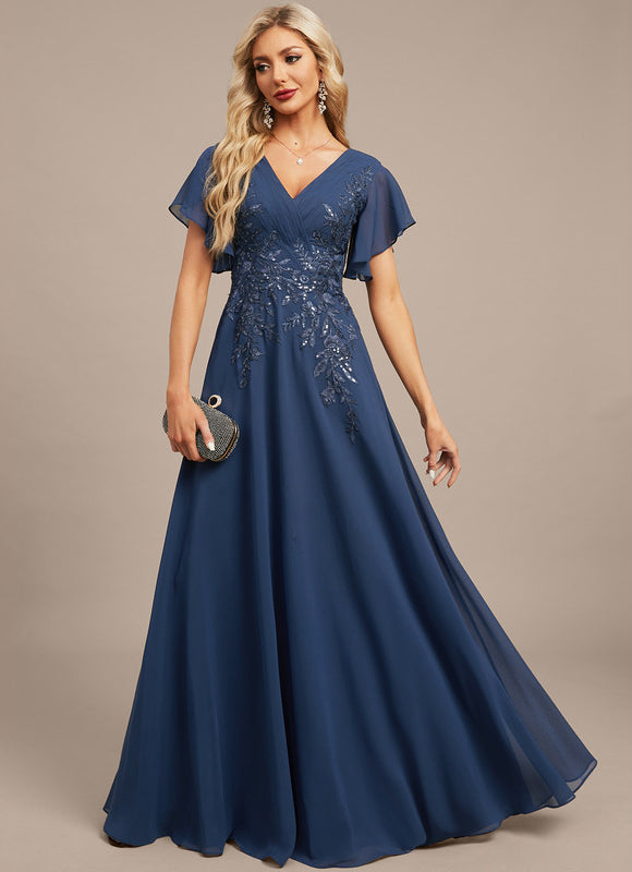 Robe Trapèze Lueur Azurienne - gallery 3