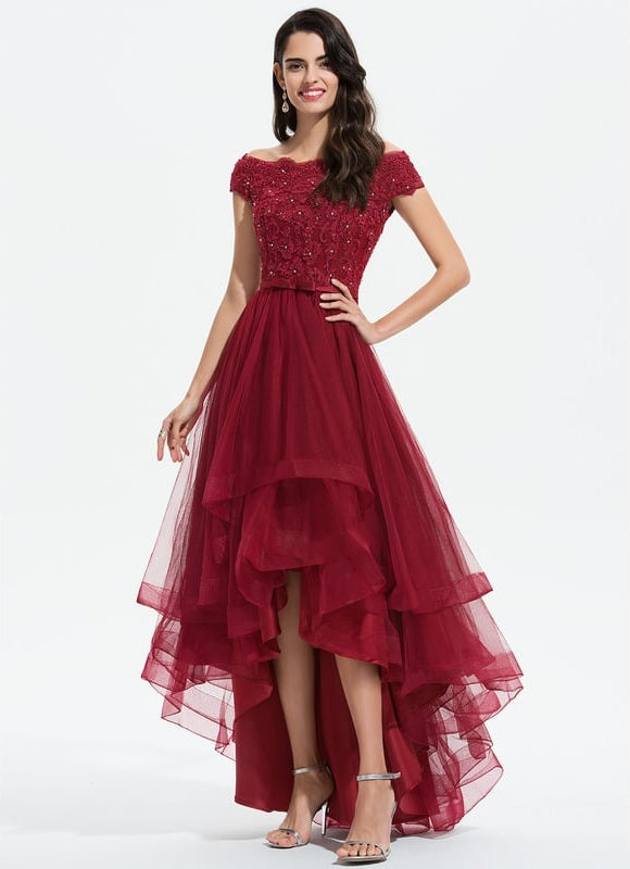 Robe Trapèze Rubis Éclatante - gallery 2