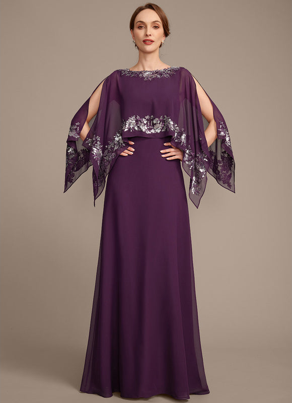 Robe Trapèze Violette Éthérée - gallery 2