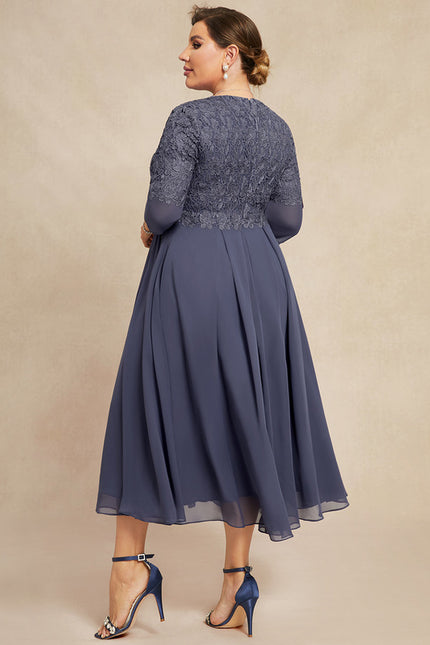 Robe Trapèze Sérénité Grise - gallery 9