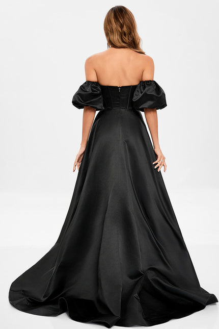 Robe Trapèze Satin Royal - gallery 6