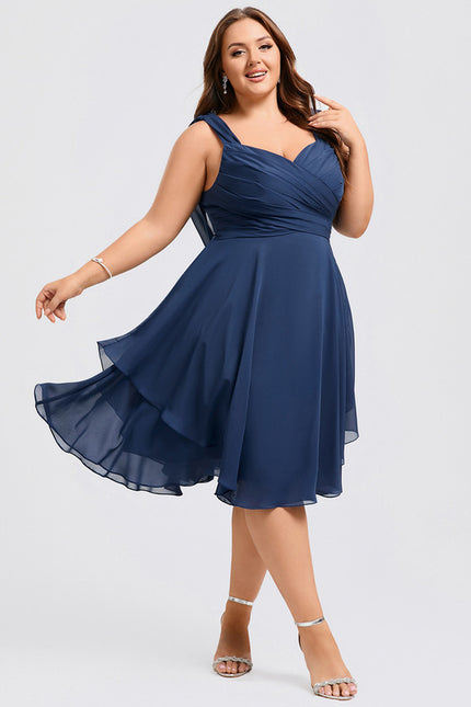 Robe Trapèze Drapé Élégant Chic - gallery 8
