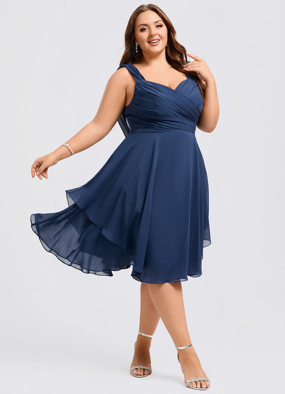 Robe Trapèze Drapé Élégant Chic - gallery 8