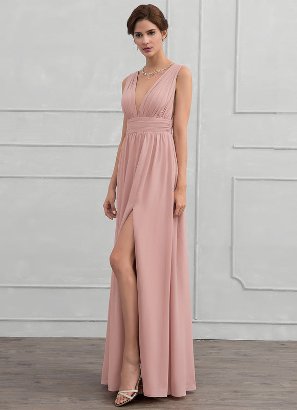 Robe Trapèze Élégante Mousseline - gallery 3
