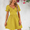 Robe Trapèze Jaune Légère