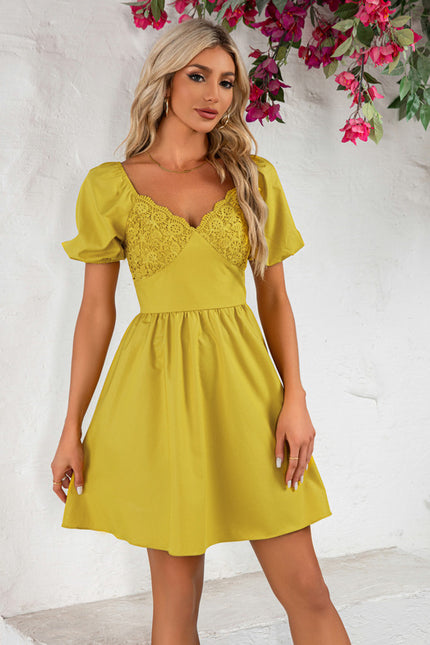 Robe Trapèze Jaune Légère