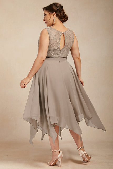 Robe Trapèze Mi-Longue Cérémonie - gallery 8