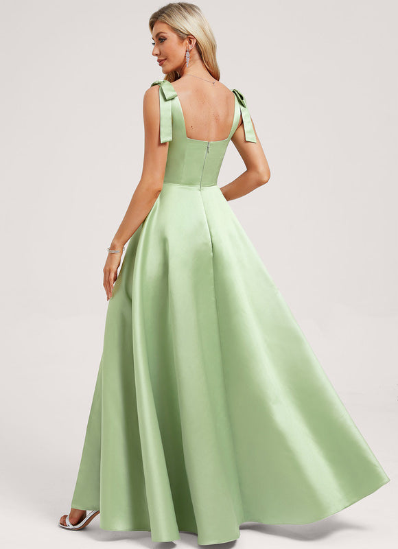 Robe Trapèze Satinée Asymétrique - gallery 4