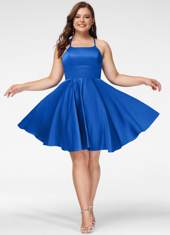 Robe Trapèze Rêve Rosé Satiné - gallery 5