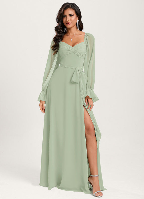 Robe Trapèze Sereine Vert - gallery 2