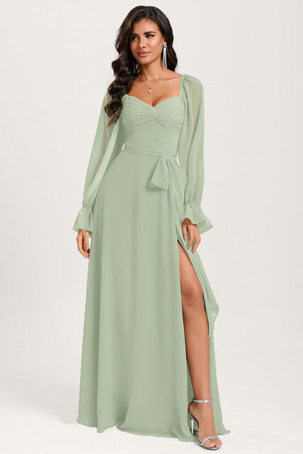 Robe Trapèze Sereine Vert - gallery 2