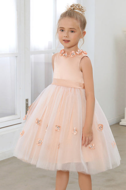 Robe Trapèze Satinée Enfant - gallery 4