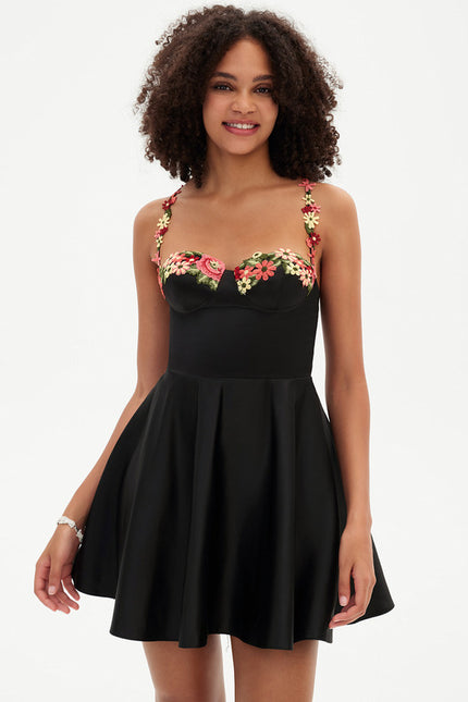Robe Trapèze Vogue Satin Éclat - gallery 4