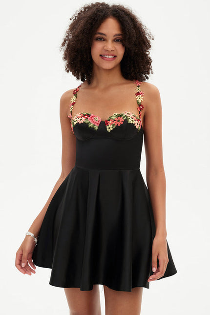 Robe Trapèze Vogue Satin Éclat - gallery 4