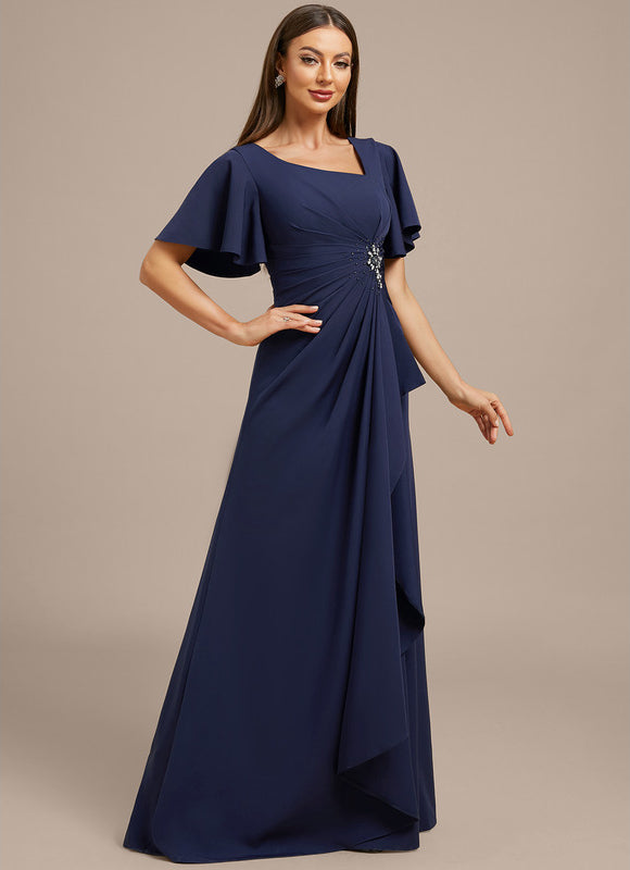 Robe Trapèze Nuit Étoilée Drapée - gallery 5