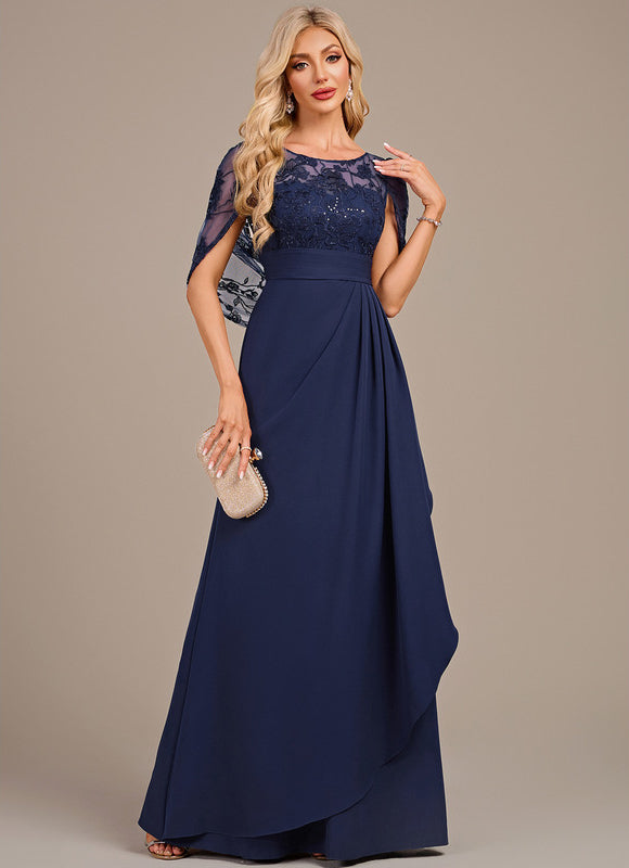 Robe Trapèze Élégance Marine Couture - gallery 2