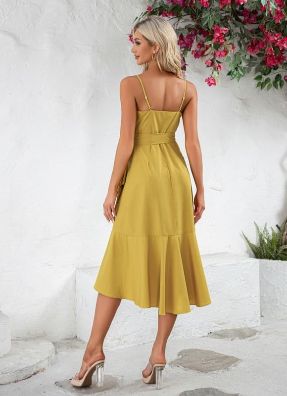 Robe Trapèze Jaune Solaire - gallery 5