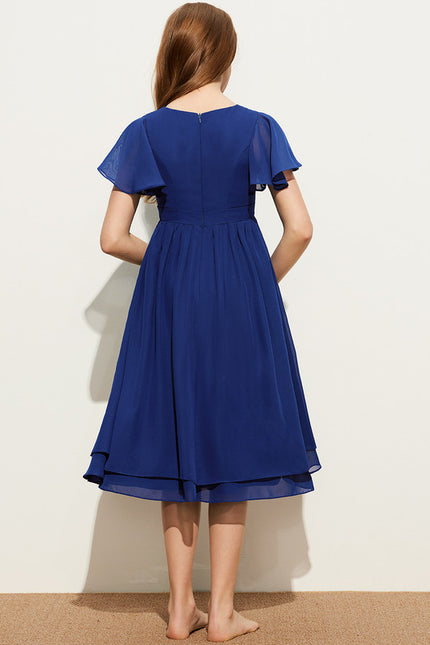Robe Trapèze Bleu Doux Froufrou - gallery 3