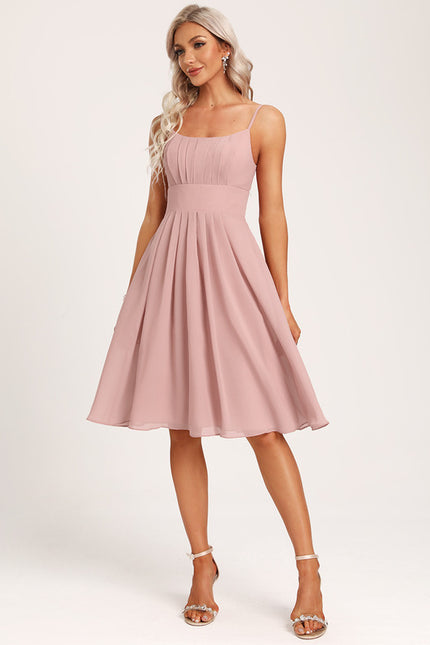 Robe Trapèze Élégance Rose - gallery 2