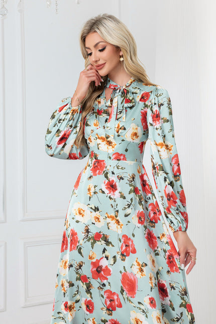 Robe Trapèze Florale Aquarelle - gallery 3