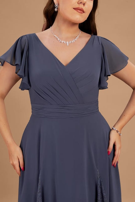 Robe Trapèze Vaporeuse Prunelle - gallery 8